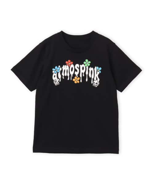 atmos pink Drip Logo T-shirt