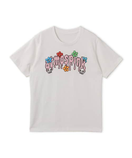 atmos pink Drip Logo T-shirt