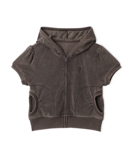 atmos pink Sweat Zip-up SS Hoodie BLACK - ブラック
