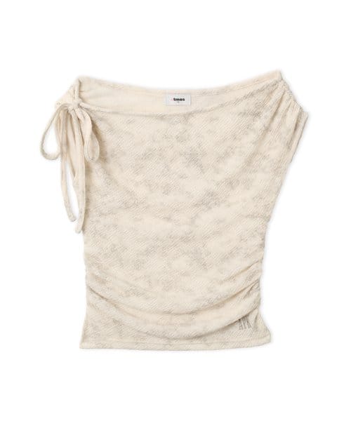 atmos pink Tie Point One Shoulder Tops WHITE アトモスピンク タイ ポイント ワン ショルダー トップス ホワイト