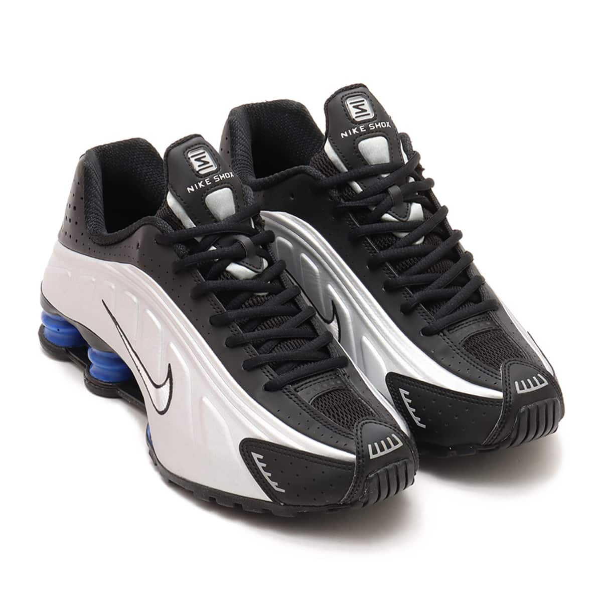 NIKE SHOX R4 WHITE/WHITE-METALLIC SILVER-MAX ORANGE （ナイキ