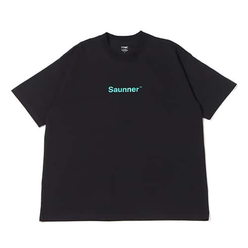 TTNE × atmos Saunner Logo Tee BLACK/JADE 21HO-I