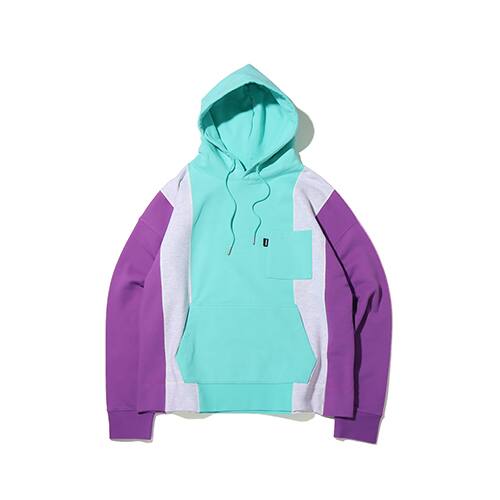 atmos 5PANEL SWEAT HOODIE PURPLE 20FA-I