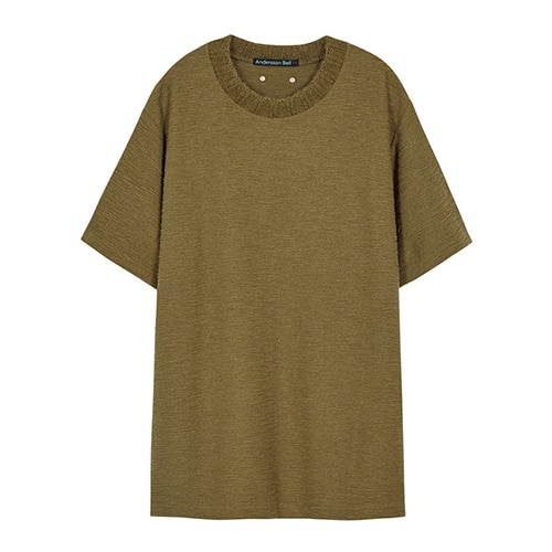 Andersson Bell POODLE SHORT SLEEVE KNIT KHAKI 21SP-I