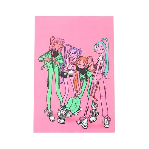 atmos pink JENNY KAORI POST CARD PINK