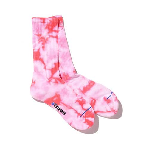 atmos TIE DYE RIBBED SOCKS PINK 20SP-I