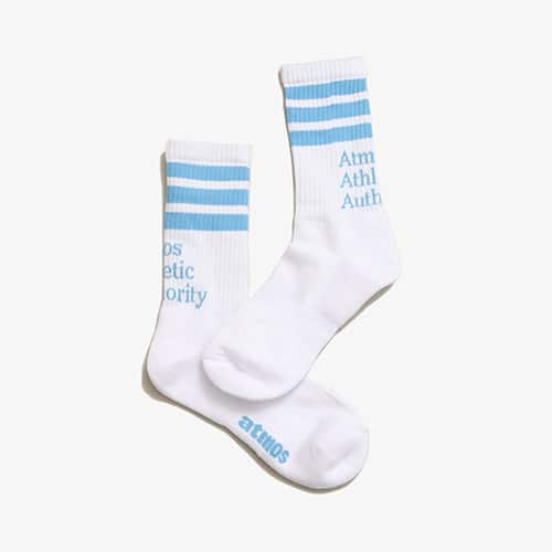 atmos COLOR LINE AAA SOCKS WHTE/UNC 24SP-I