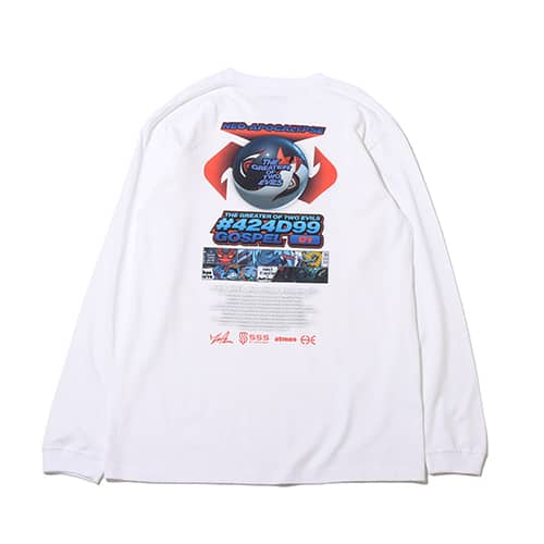 atmos × Sevnzel Collaboration L/S TEE WHITE 21FA-I
