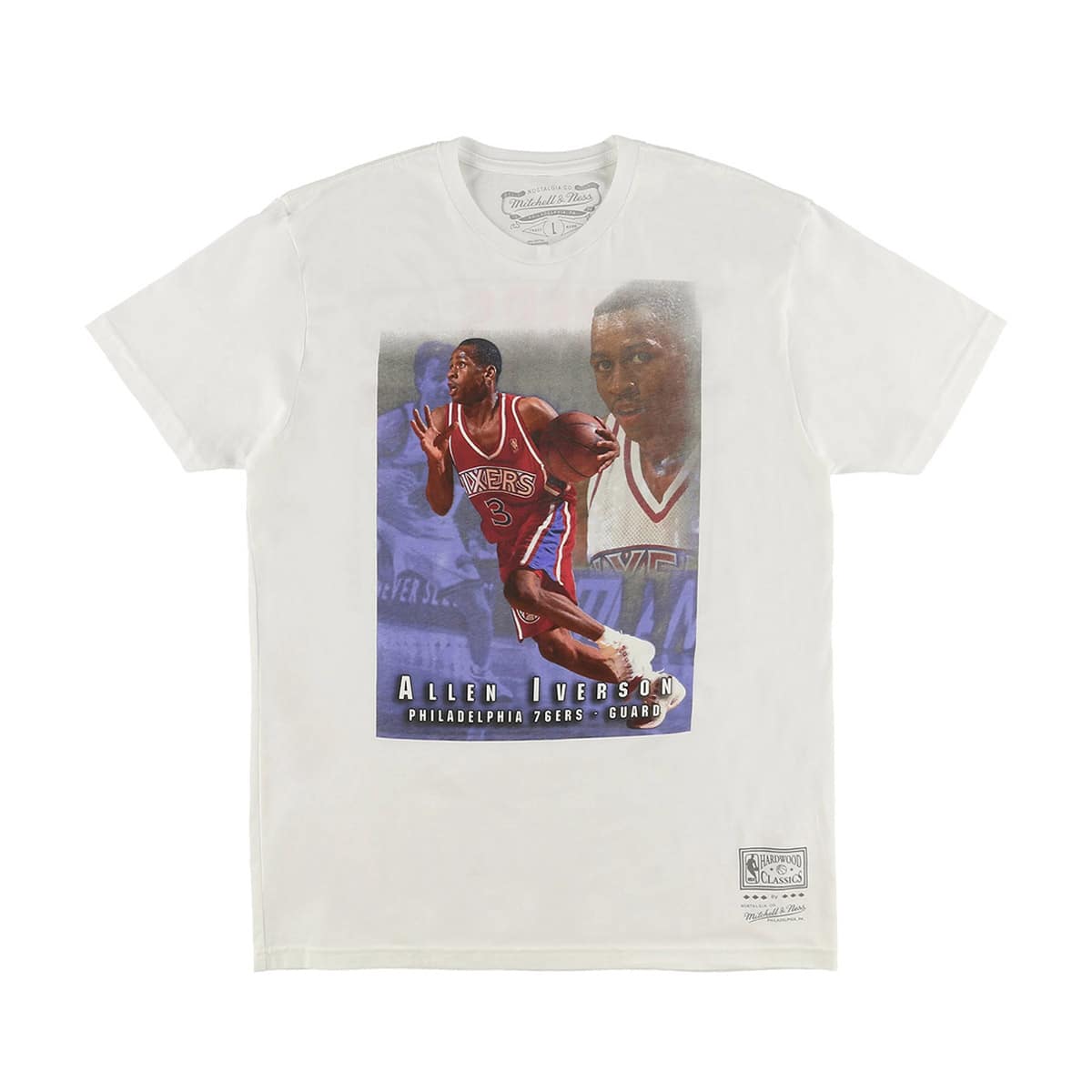 Mitchell & Ness Trdg Card T 76Ers Allen Iverson WHITE 23SS-S
