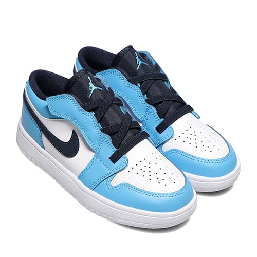JORDAN BRAND JORDAN 1 LOW ALT (PS) WHITE/DK POWDER BLUE-OBSIDIAN 21FA-I
