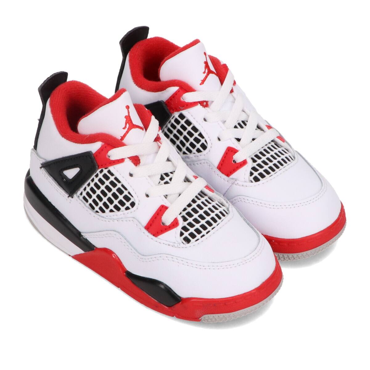 JORDAN BRAND JORDAN 4 RETRO WHITE/FIRE RED-BLACK-TECH GREY 20HO-I