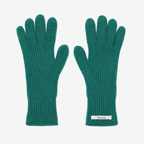 BENSIMON FINGER HOLE GLOVES GREEN 22HO-I ベンシモン