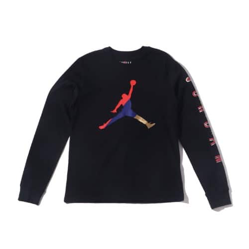 JORDAN BRAND AS M J SPRTDNA LS CREW BLACK/TRACK RED 20FA-I