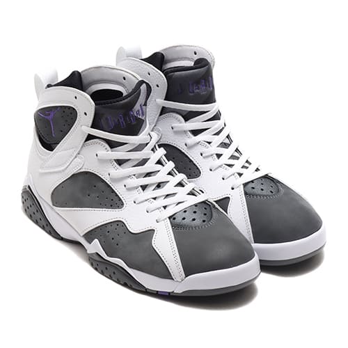 JORDAN BRAND AIR JORDAN 7 RETRO WHITE/VARSITY PURPLE-FLINT GREY-BLACK 21SU-I