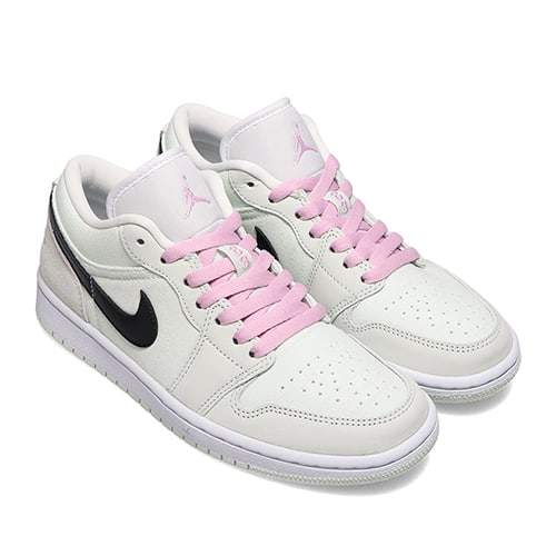 JORDAN BRAND WMNS AIR JORDAN 1 LOW SE BARELY GREEN/BLACK-LT ARCTIC PINK-WHITE 21SU-I