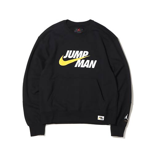 JORDAN BRAND AS M J JMPMN FLC CREW BLACK 21FA-I