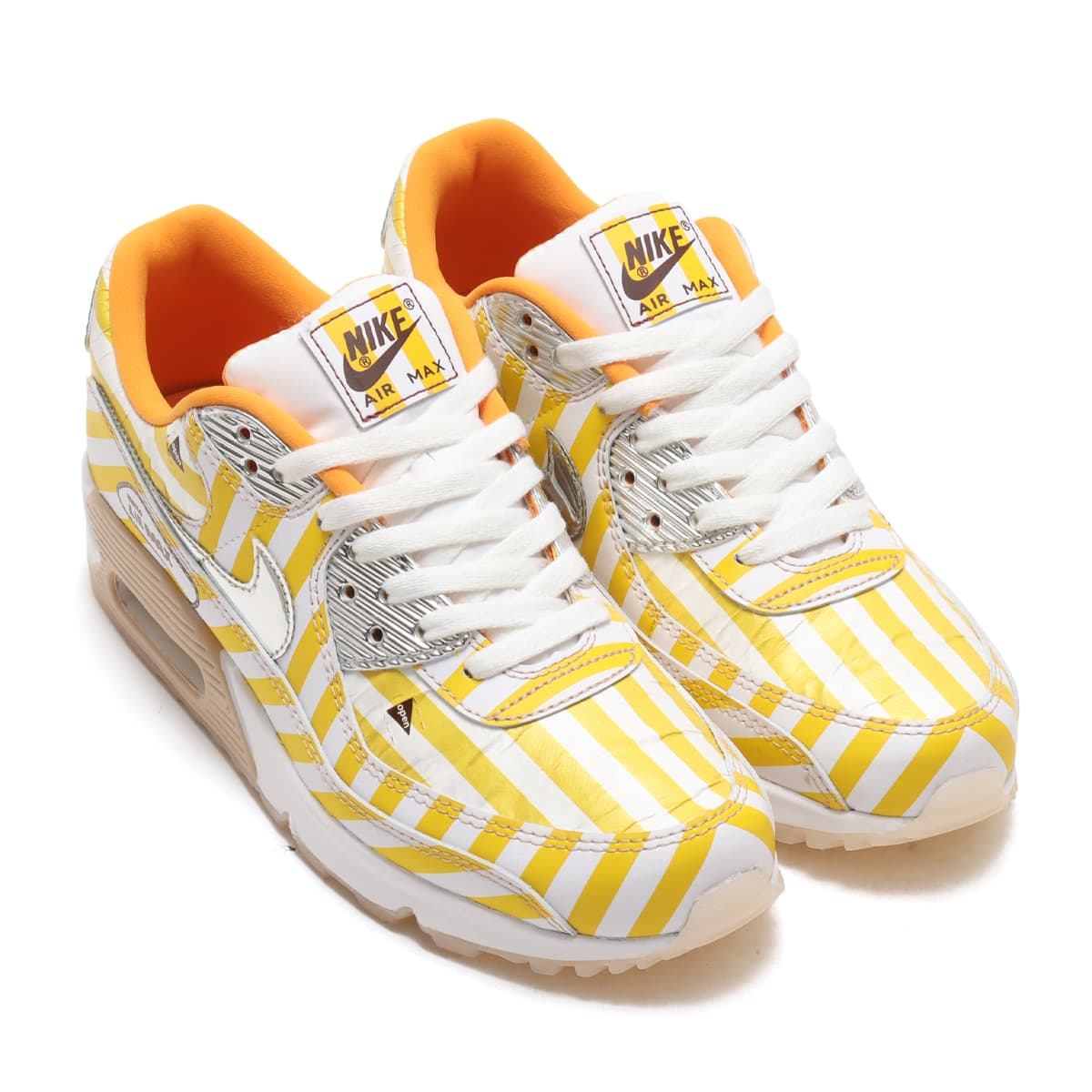 NIKE AIR MAX 90 SE SPEED YELLOW/SHIMMER-WHITE-SIREN RED 21SP-I