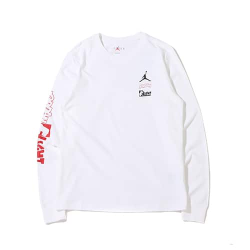 JORDAN BRAND AS M J FLT TEAM LS CREW WHITE/GYM RED 22SP-I