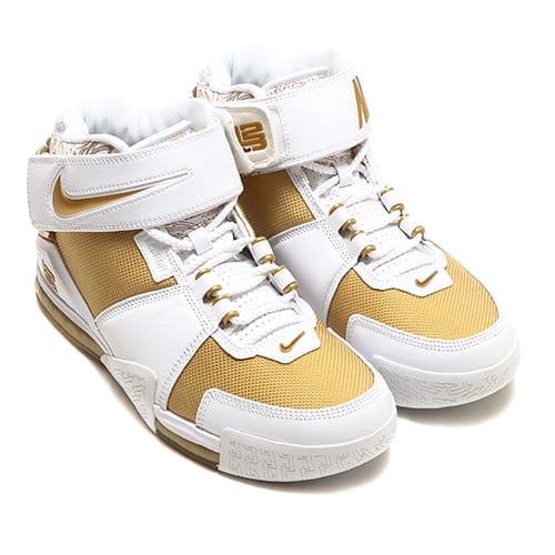NIKE ZOOM LEBRON II WHITE/METALLIC GOLD-VARSITY CRIMSON 22FA-S