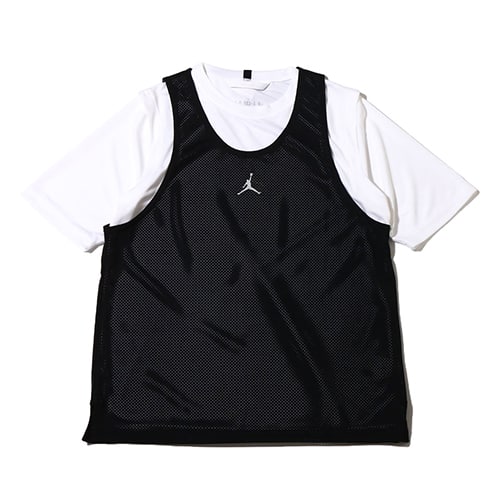JORDAN BRAND AS M J DF SPRT STMT SS TOP WHITE/WHITE/BLACK/REFLECTIVE SILV 22SU-I