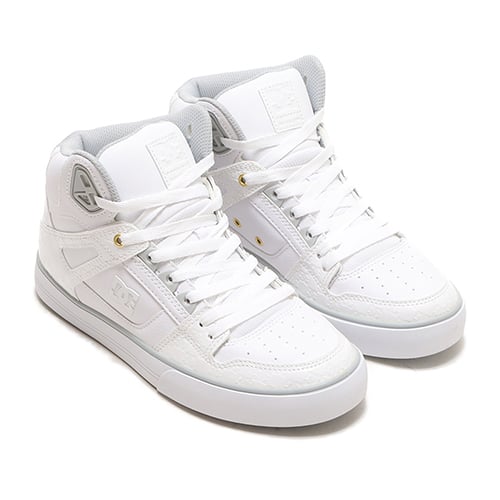 DC SHOES PURE HIGH-TOP WC SE SN WHITE/SILVER SPARKLE 23FW-I