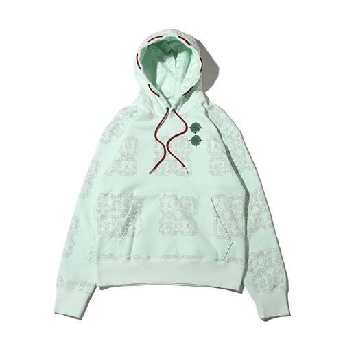 JORDAN BRAND AS M J CLT AOP FLC HOODIE BARELY GREEN/LIGHT SILVER/STORMRED 22SU-S