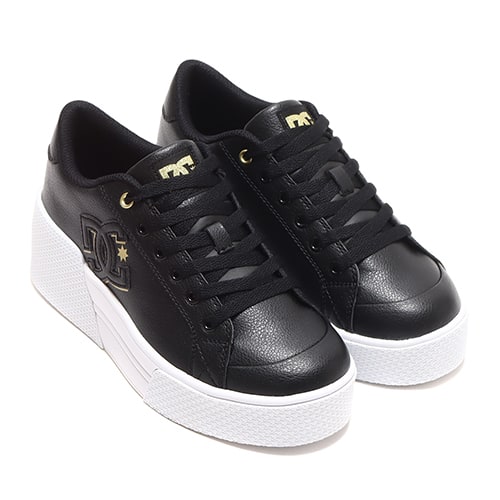 DC SHOES Ws CHELSEA LITE WEDGE BLACK/GOLD 23SS-I
