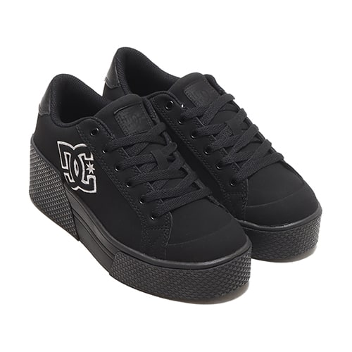 DC SHOES Ws CHELSEA LITE WEDGE BLACK/SILVER 23FW-I
