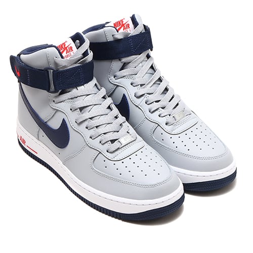 NIKE WMNS AIR FORCE 1 HI QS WOLF GREY/COLLEGE NAVY-UNIVERSITY RED 22HO-S