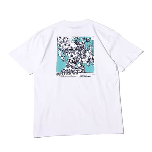atmos × 寺田克也 ライブドローイング S/S Tee WHITE 21FA-I