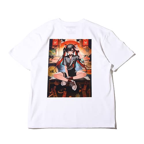 atmos x 絵師100人展 久賀フーナTEE WHITE 22SU-I