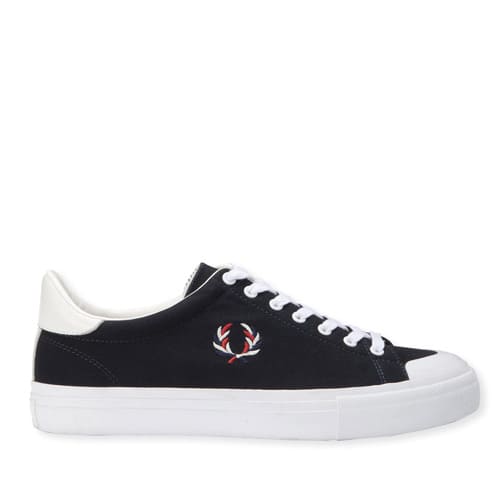 FRED PERRY BREAUX VULCA CANVAS  NAVY 18FA-I