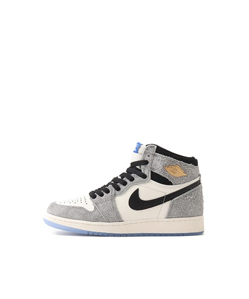 JORDAN BRAND AIR JORDAN 1 RETRO HIGH OG (GS) COOL GREY/BLACK-GAME ROYAL