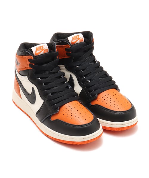 JORDAN BRAND AIR JORDAN 1 RETRO HIGH OG GS BLACK/BLACK-SAIL-STARFISH