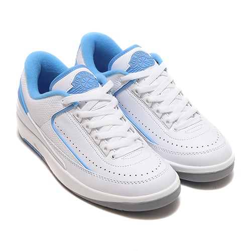 JORDAN BRAND AIR JORDAN 2 RETRO LOW WHITE/UNIVERSITY BLUE-CEMENT