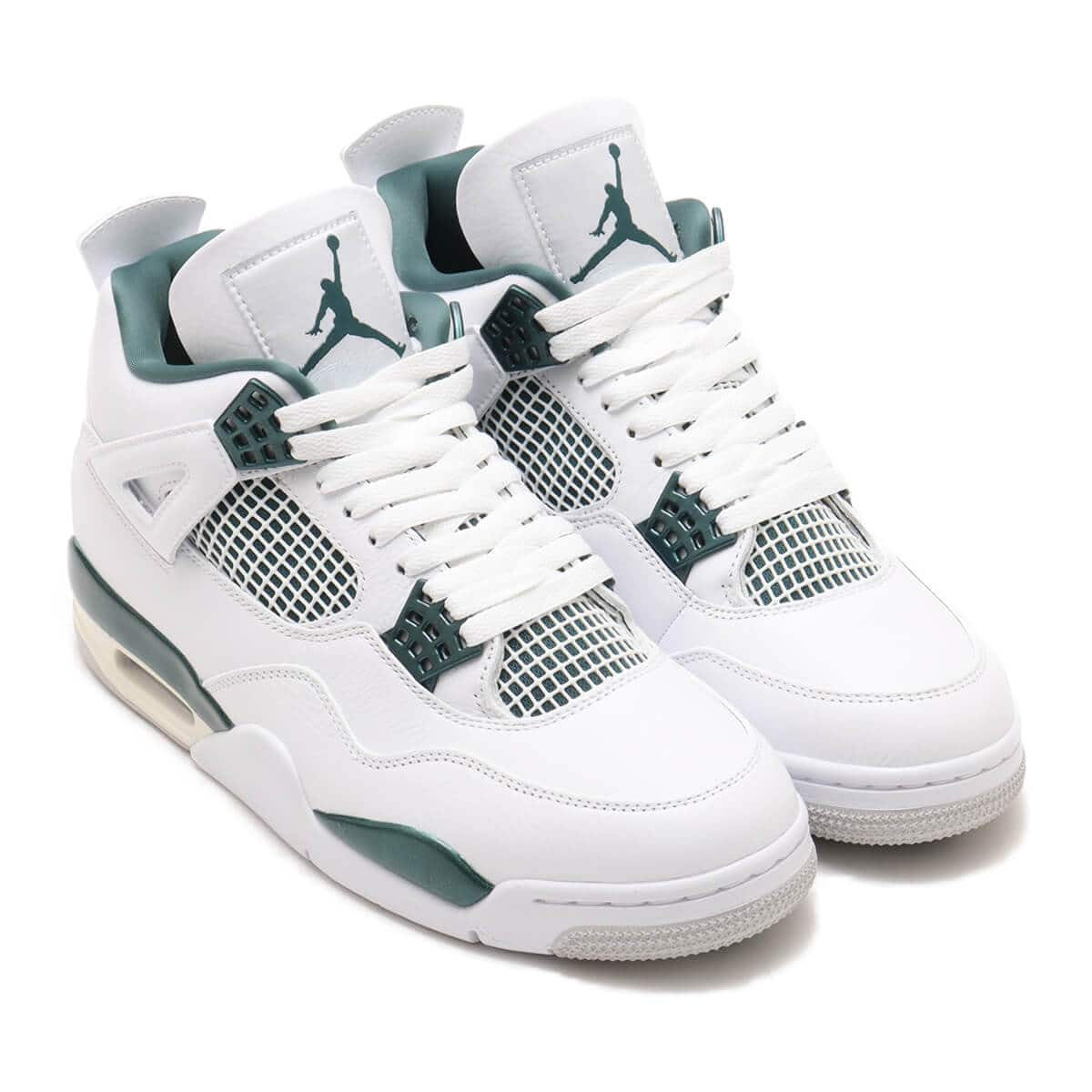 JORDAN BRAND AIR JORDAN 4 RETRO WHITE/OXIDIZED GREEN-WHITE-NEUTRAL GREY 