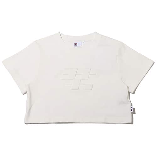 FILA × YONAKA ショート丈 Tシャツ ホワイト 23SS-S