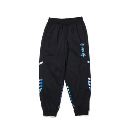 blue and black track pants