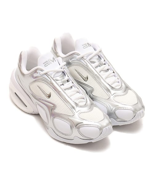NIKE WMNS AIR MAX MUSE WHITE/METALLIC SILVER-PURE PLATINUM ナイキ ウィメンズ エア マックス MUSE ホワイト