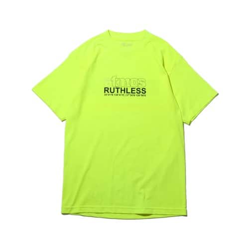 RUTHLESS × atmos pink BASIC T-SHIRT  SAFETY GREEN 18FA-I