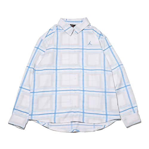 JORDAN BRAND M J ESS PLAID FLANNEL TOP