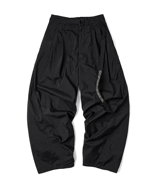 GOOPiMADE x TIGHTBOOTH SP_Strap Baggy Slacks BLACK グーピーメイド x タイトブース SP ストラップ バギー スラック ブラック