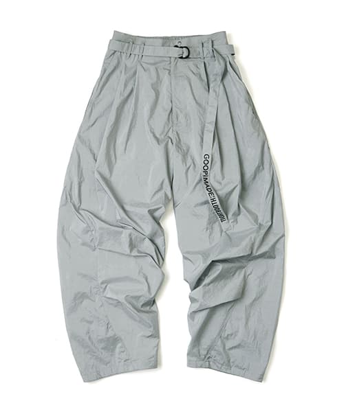 GOOPiMADE x TIGHTBOOTH SP_Strap Baggy Slacks GREY グーピーメイド x タイトブース SP ストラップ バギー スラック グレー