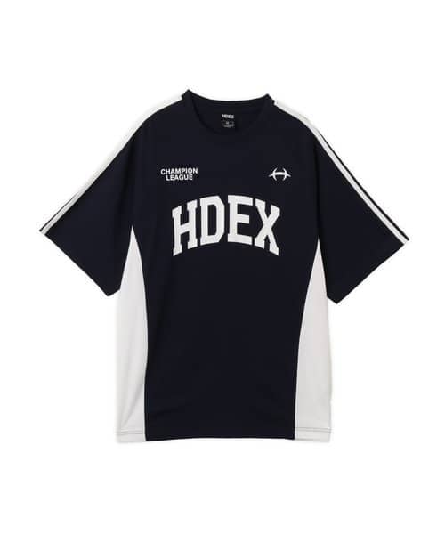 HDEX Side Color Block Short Sleeve Navy エイチデックス サイド カラー ブロック ショート スリーブ ネイビー
