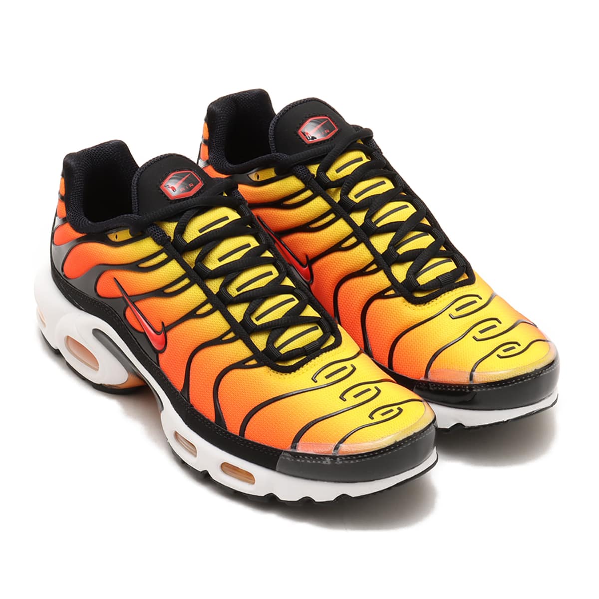 NIKE AIR MAX PLUS BLACK/PIMENTO-BRIGHT CERAMIC-RESIN 