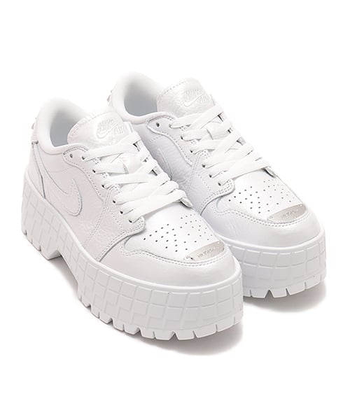JORDAN BRAND W AIR JORDAN 1 BROOKLYN LOW WHITE/METALLIC SILVER
