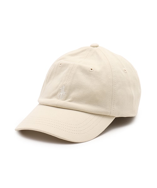 POLO RALPH LAUREN MINERAL DYED BALL CAP NATURAL