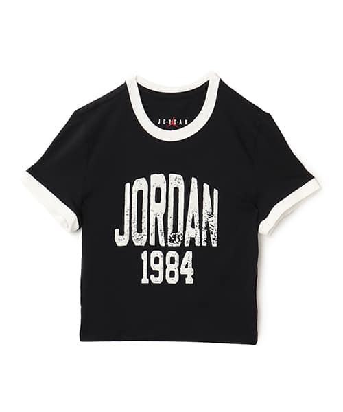 JORDAN BRAND AS W J SS SLIM CROP GFX TEE 84 BLACK