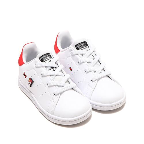 adidas STAN SMITH EL I FOOTWEAR WHITE/CORE BLACK/VIVID RED 23SS-S