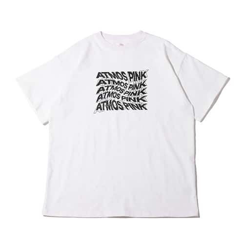 atmos pink グラフィック ビッグT WHITE 22SP-I